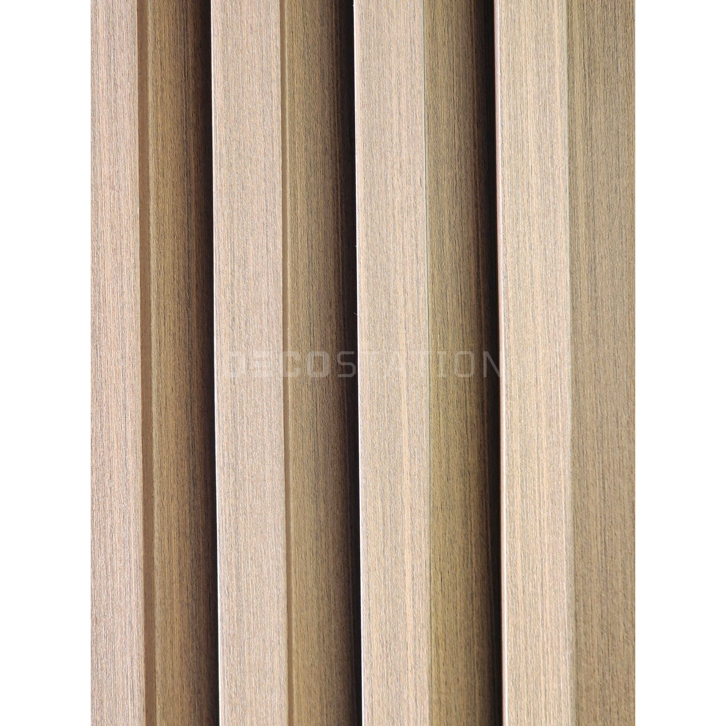 Walnut Brown WPC Fluted Panel