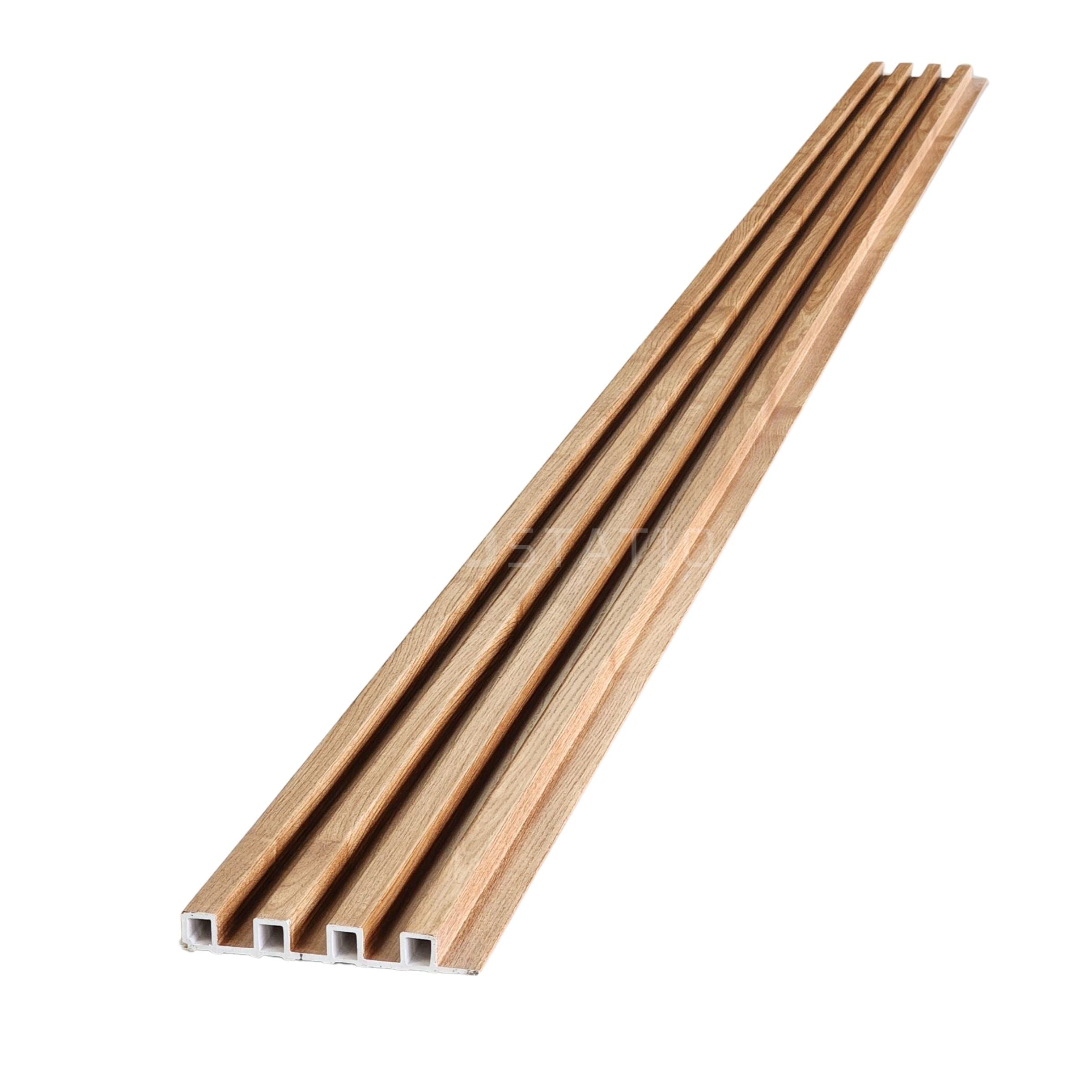 Natural Oak WPC Fluted Panel