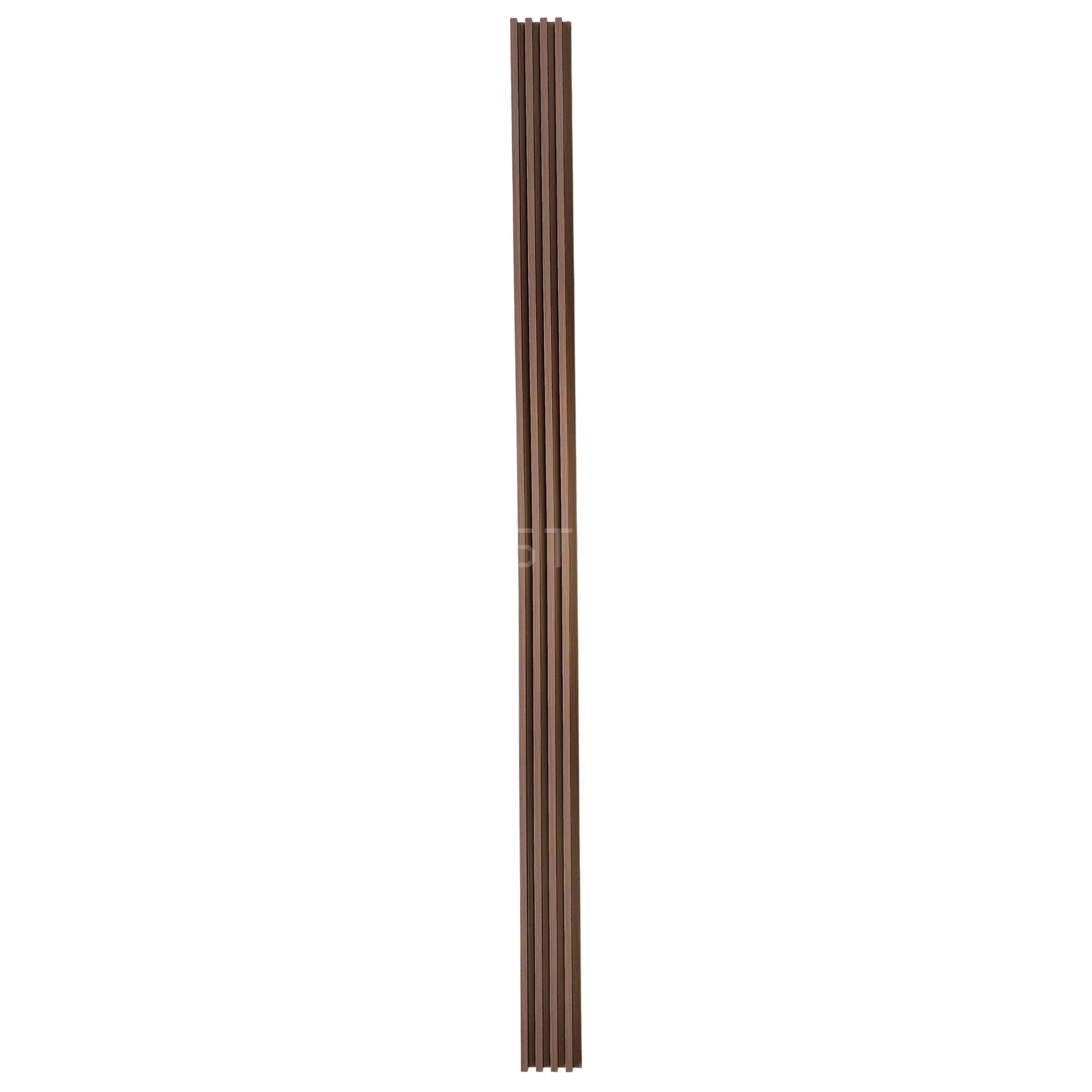 Walnut Brown WPC Fluted Panel