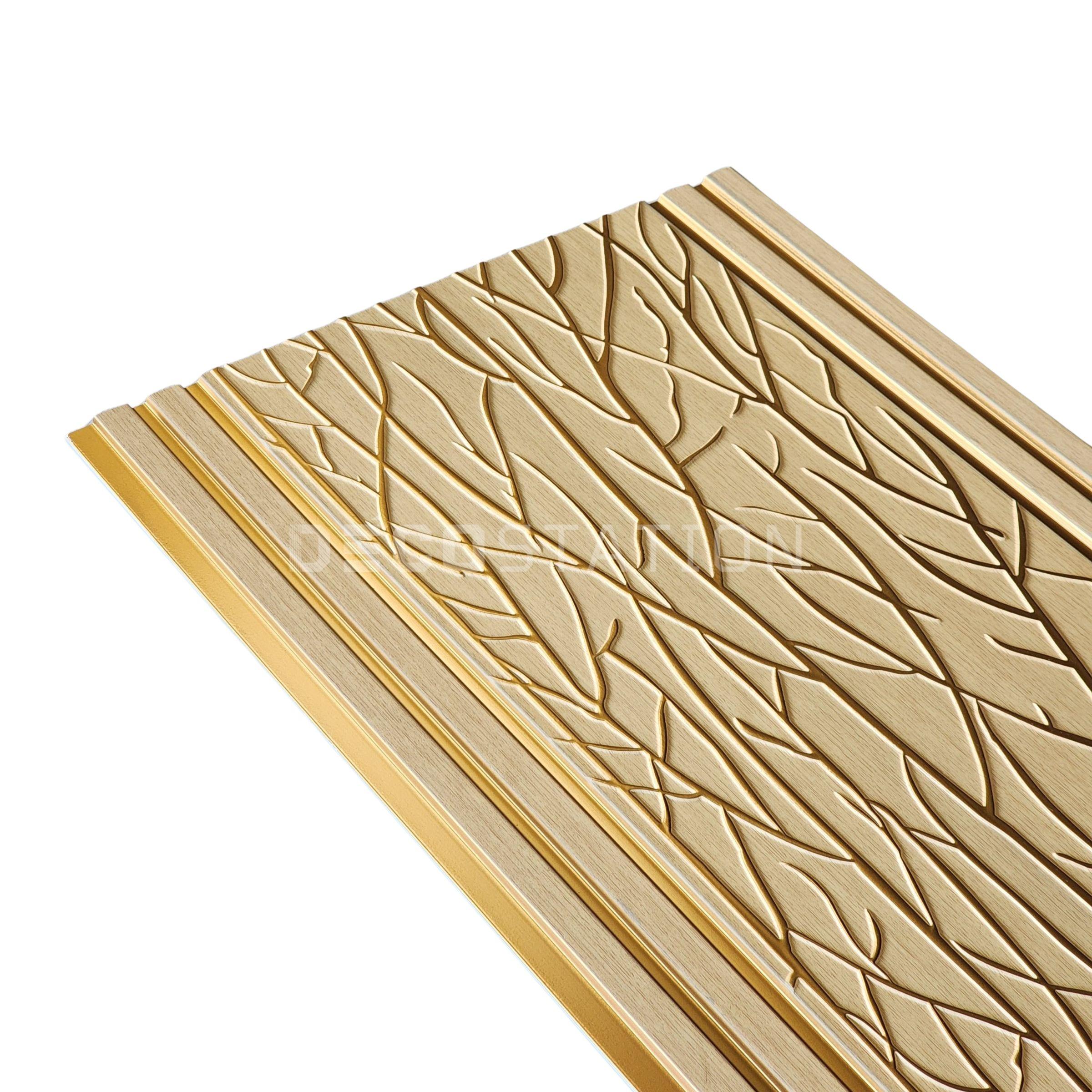 DecoArt Champagne Gold PS Fluted Panel – 11.8″ × 110″