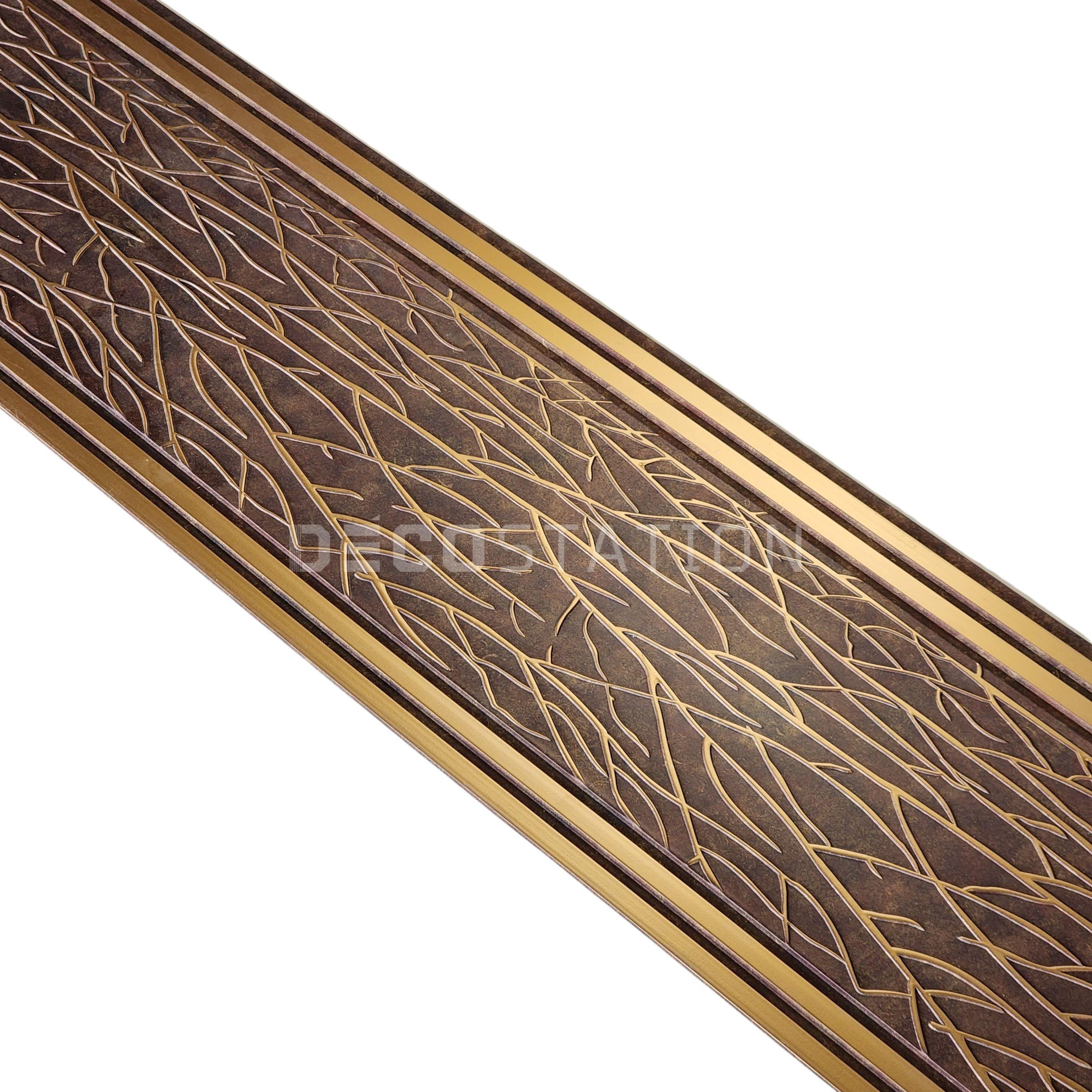 DecoArt Bronze Oak PS Fluted Panel – 11.8″ × 110″