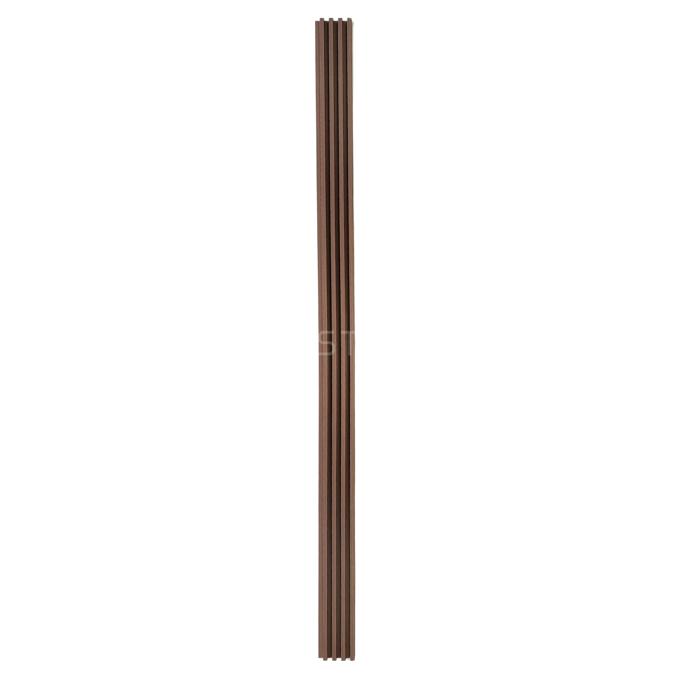 Mocha Wood WPC Fluted Panel