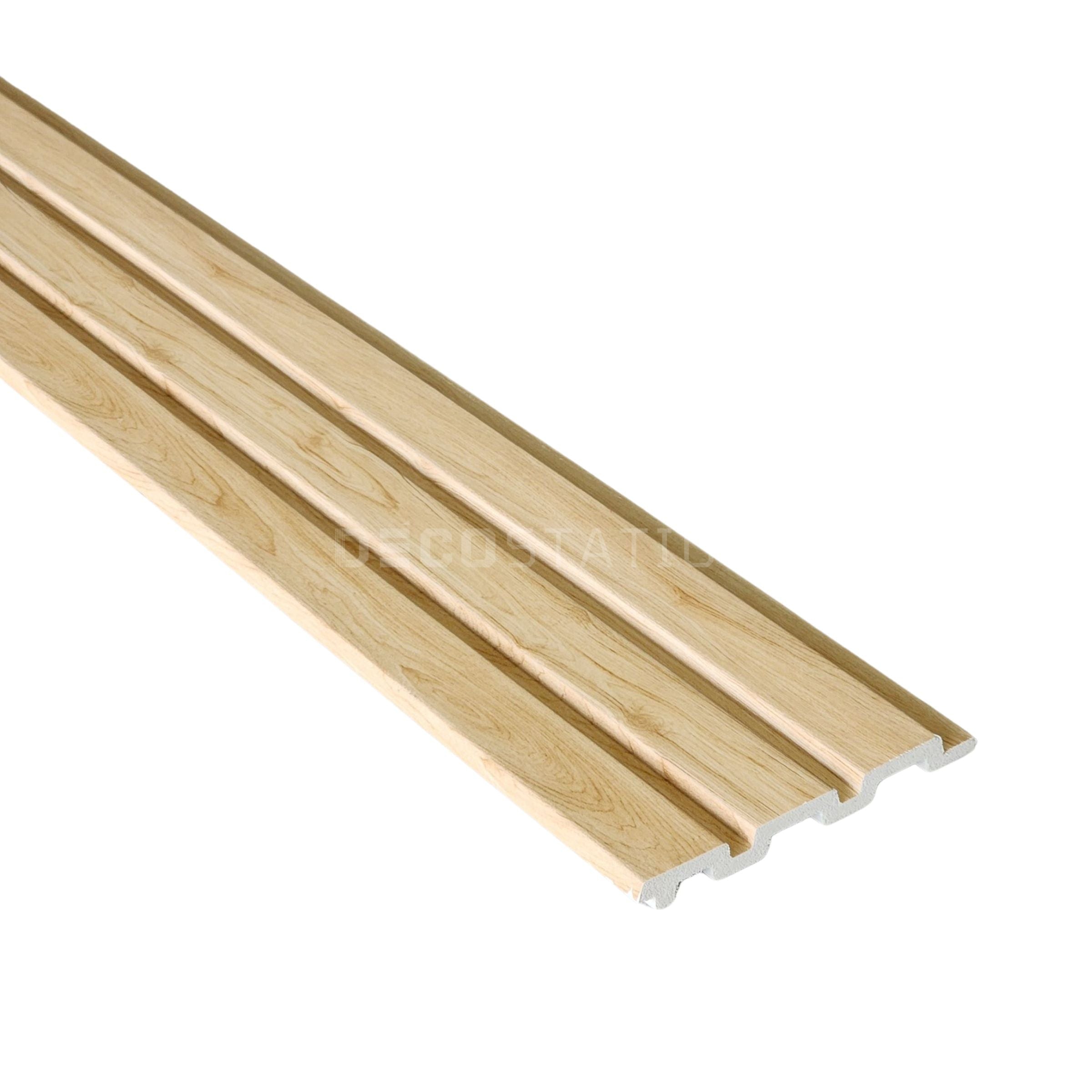 Natural Oak WPC Fluted Panel