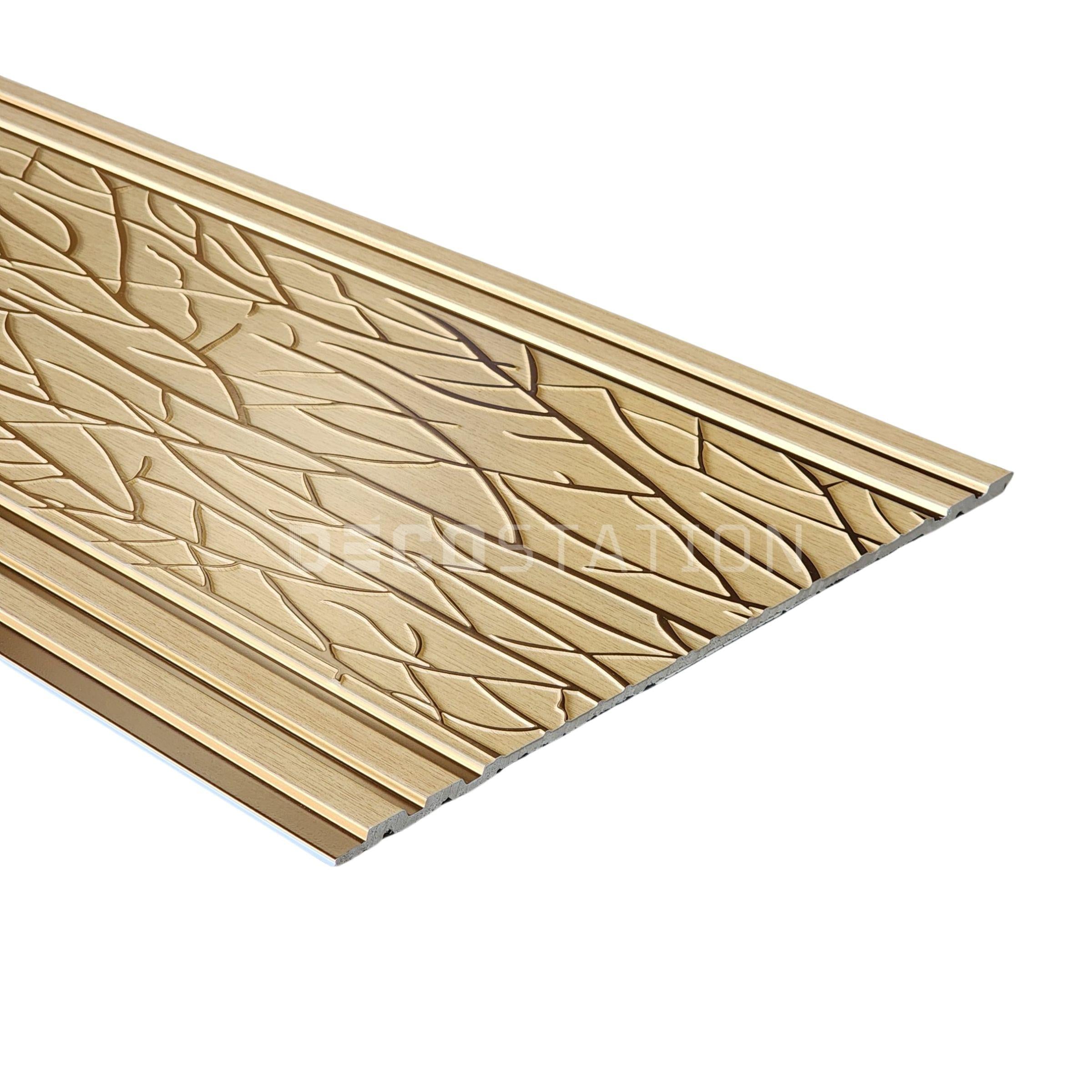 DecoArt Champagne Gold PS Fluted Panel – 11.8″ × 110″