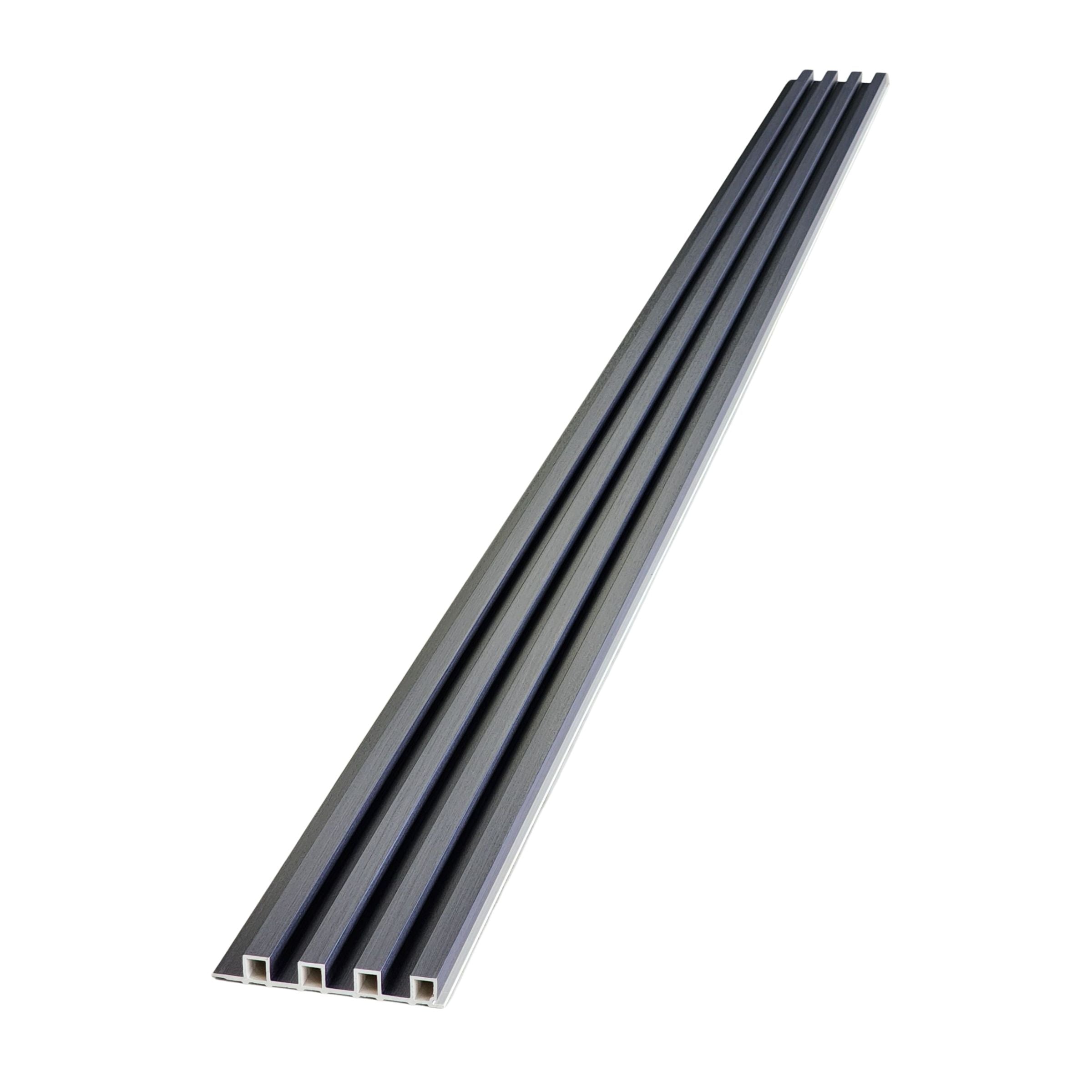 Brushed Navy WPC Fluted Panel