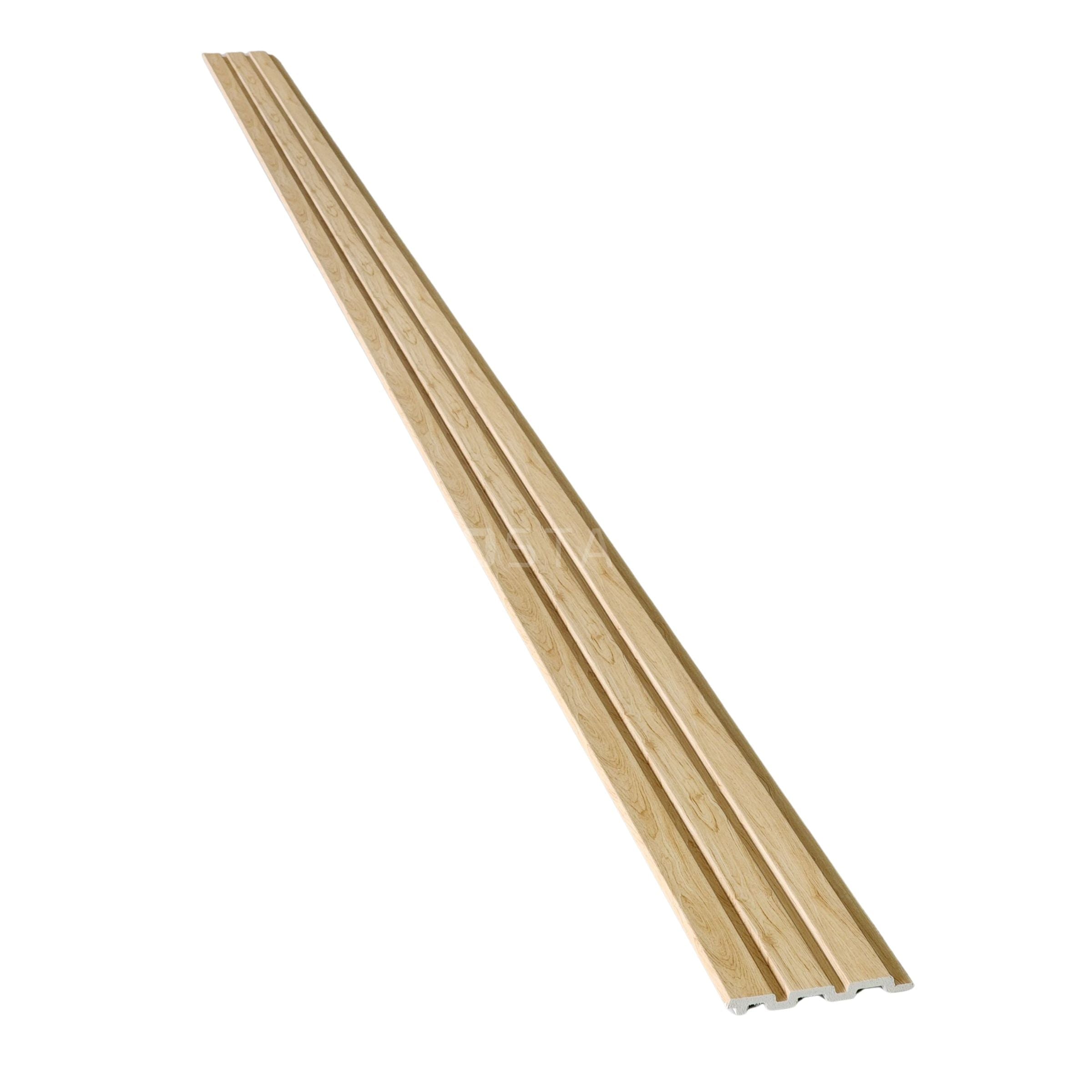 Natural Oak WPC Fluted Panel