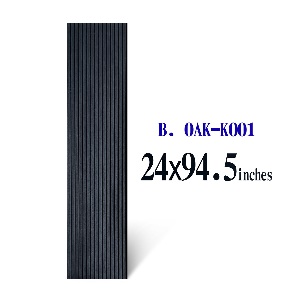 Midnight Oak EchoSlat™ Acoustic Wall Panel B.0AK-K001