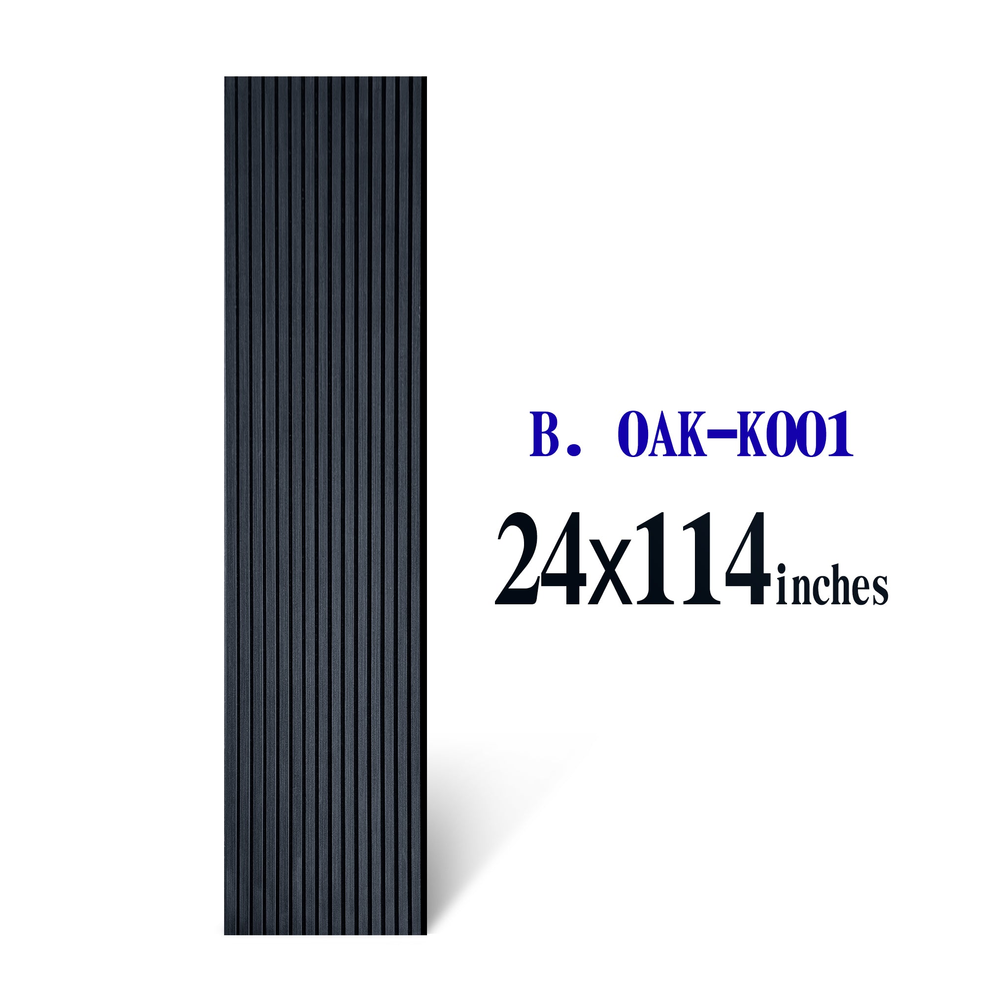 Midnight Oak EchoSlat™ Acoustic Wall Panel B.0AK-K001